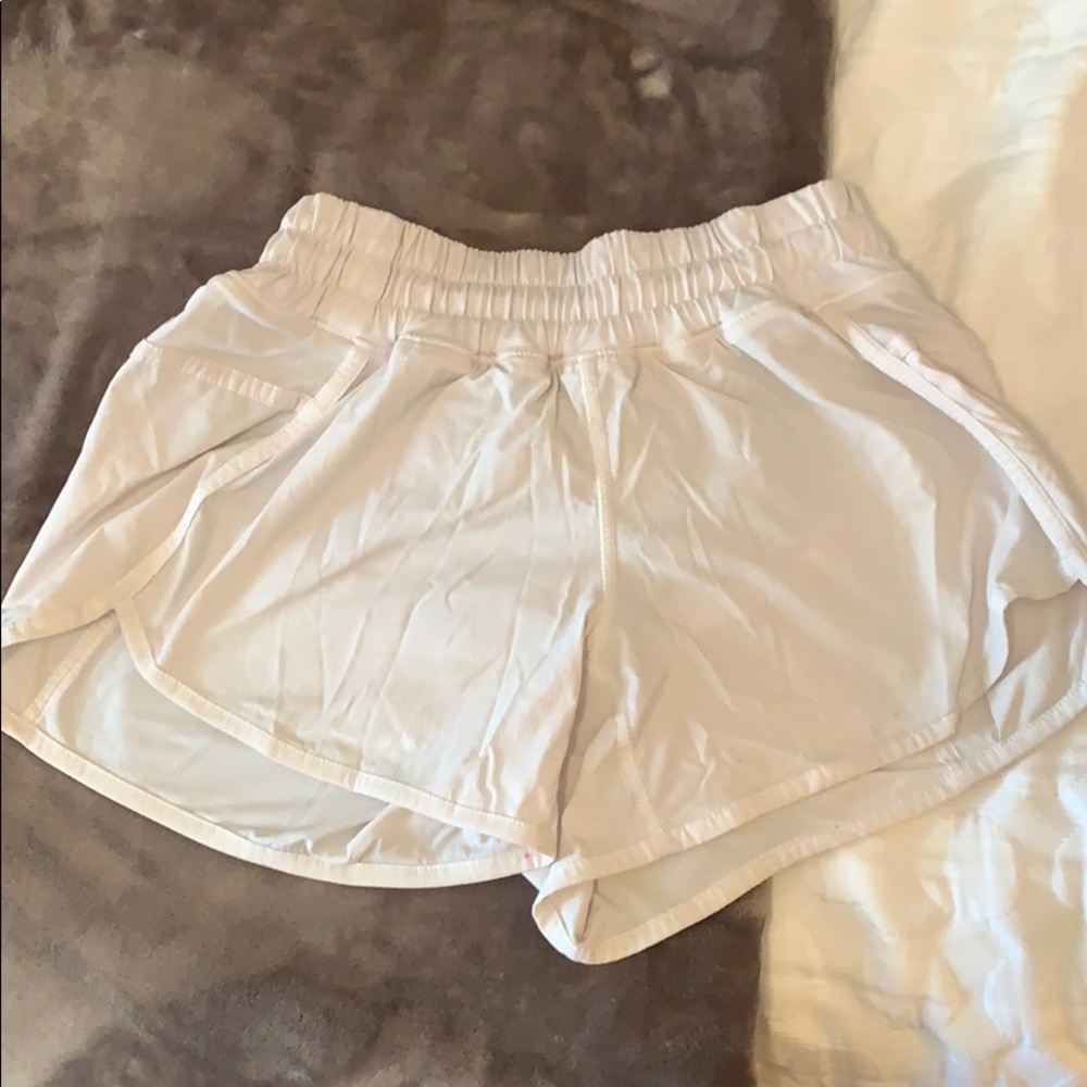 White lulu shorts